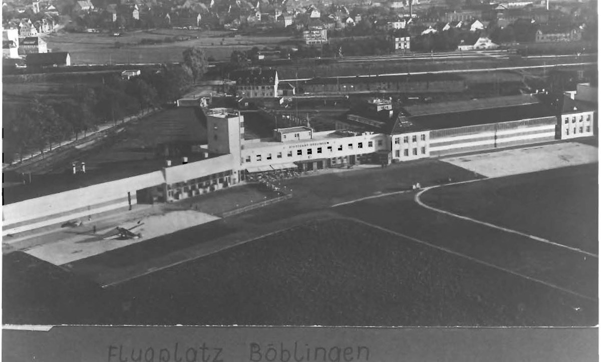 Luftbild des Flughafens 1925