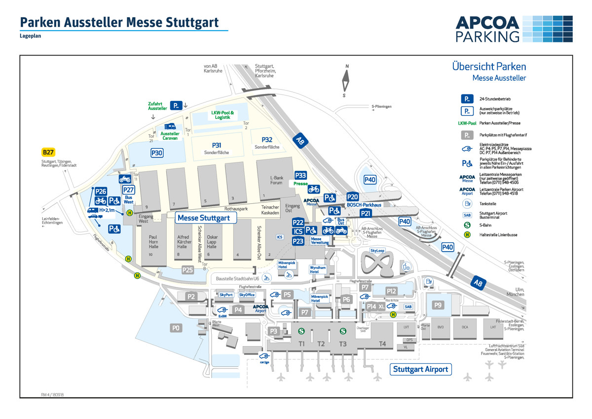 Parken Messe Stuttgart
