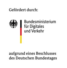 Gefördert durch Bundesministerium für Digitales und Verkehr aufgrund eines Beschlusses des Deutschen Bundestages